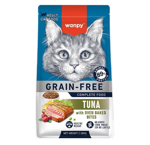 غذای خشک گربه بالغ ونپی طعم ماهی تن وزن 1.5 کیلوگرم _ Wanpy Cat Food Tuna