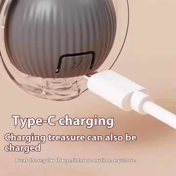 توپ هوشمند تعاملی 360 درجه با شارژ USB برای گربهها