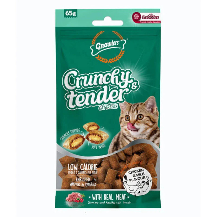تشویقی گربه گناولرز نوتری مغزدار با طعم ماهی تن وزن 65 گرم _ Gnawlers Crunchy Cat Treat With Tuna