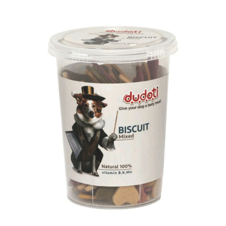 بیسکوییت تشویقی سگ دودوتی طعم میکس 150 گرم _ Dudoti Dog Biscuit